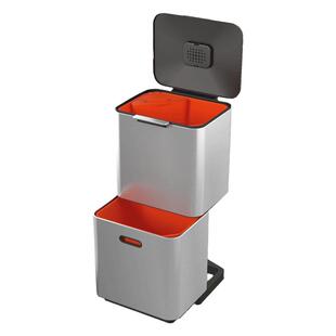Joseph Joseph分类垃圾桶不锈钢厨房高级轻奢干湿分离双层30060