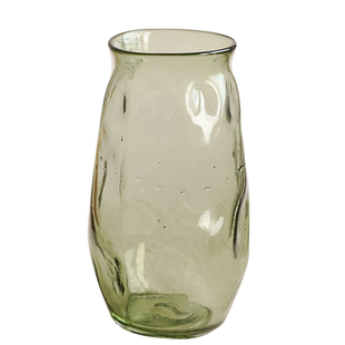 JOJO'S L. PD·stripes·花瓶家用绿色不规则锤纹设计玻璃 | 绿纹