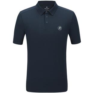 【防晒】HART MARX男士休闲短袖POLO衫夏克隆棉环保弹力简约T恤男