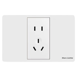 K4-118型开关插座面板白色五孔一开单双控网络组合家用暗装墙插座