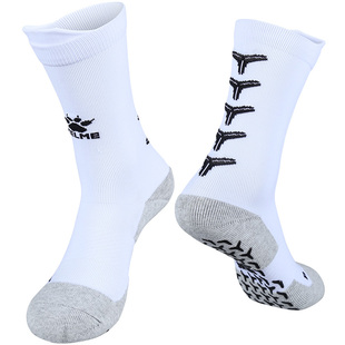 卡尔美足球袜男中筒防滑足球训练袜短筒加厚毛巾底跑步运动袜子女