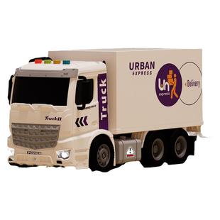 快递车城市邮政集装箱货柜车半挂车运输车模型玩具车儿童汽车男孩