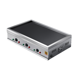 商用铁板烧电扒炉家用摆摊恒温铁板鱿鱼汉堡炒面四面围堵支持定制