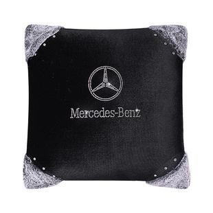 汽车抱枕被子两用冬季毯子空调枕头被子适用奔驰奥迪车载靠垫靠枕