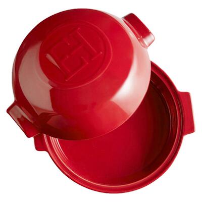 法国EH珐琅彩陶瓷芝士烤模有盖