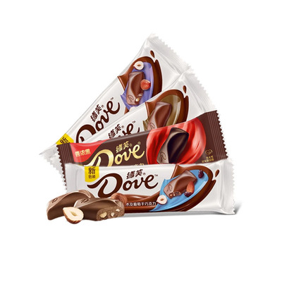 德芙榛仁巧克力43g*4条丝滑排块