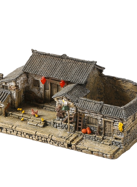 花盆微景观中式复古收纳