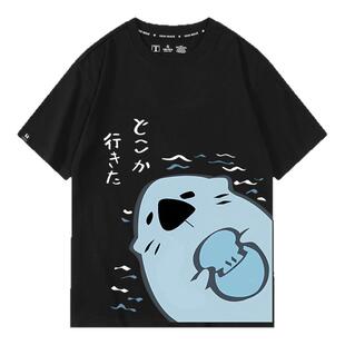 世界计划花里实乃理桐谷遥小海豹周边同款短袖t恤男女学生上衣服