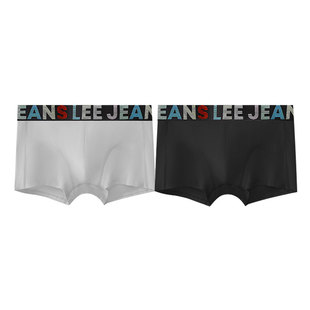 美国Lee李牌云感棉男士内裤10A级抗菌透气青少年四角裤平角裤短裤