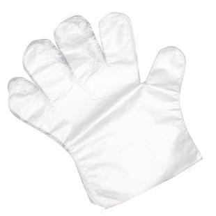 一次性食品级手套抽取式白色透明餐饮家用厨房加厚卫生塑料手套