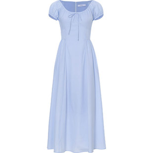 sincethen 法式蓝色连衣裙度假风穿搭长裙小吊带裙海边裙子女夏季