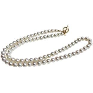 天然淡水真珍珠小米圆珠锁骨项链聘美akoya海水极强光轻奢女礼物