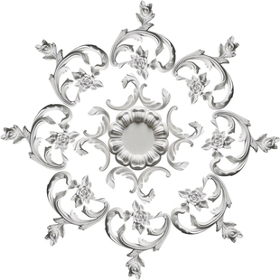 镂空石膏灯盘法式吊灯吸雕花顶盘装饰欧式客餐厅线条角花拼花圆盘