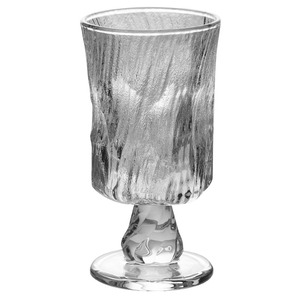 法式玻璃高脚杯家用高颜值冷饮果茶气泡水鸡尾酒特调杯加厚饮品杯