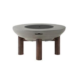 牧行冬日围炉煮茶烤火炉套装家用室内电碳两用围聚烧烤炉一体桌