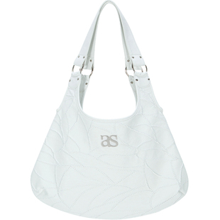 韩国小众ASON单肩包绣花贝壳包通勤百搭腋下托特包时尚菱格月牙包