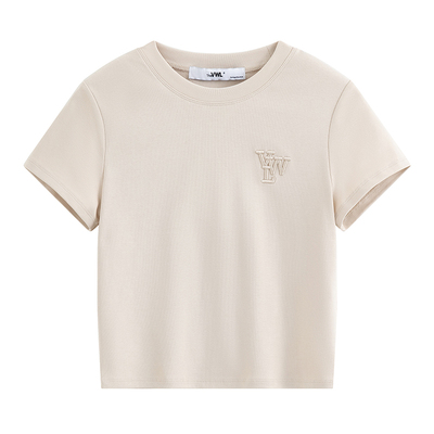 VWL短袖立体刺绣适中LOGO女款