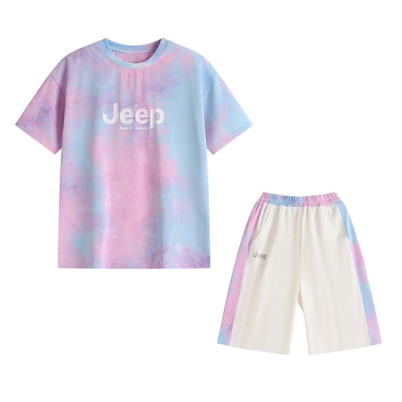 Jeep女童夏季透气网球服套装