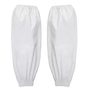 加厚加大护袖皮革医院车间食品厂防油纯白厨房饭店防污袖套防水布