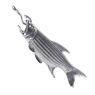 吾蟲原创不锈钢马口鱼钥匙扣开瓶器多功能挂件汽车钥匙链年年有余