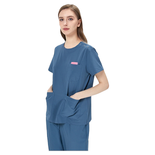医舒速干洗手衣女短袖高端医生服弹力手术衣手术室工作服刷手服男