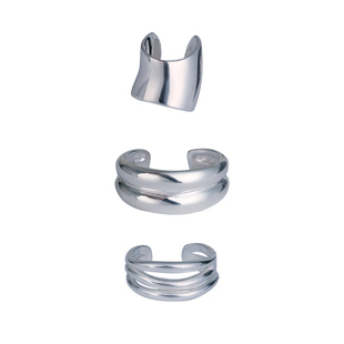 YUKI纯银耳夹男女无耳洞耳饰品耳廓耳骨夹气质简约耳饰品潮人配饰