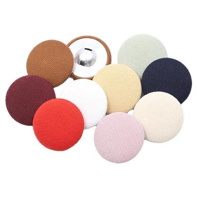 圆形包布纽扣黑色暗扣金属风衣