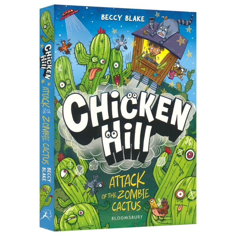 Chicken Hill Attack of the Zombie Cactus 小鸡镇 僵尸仙人掌大侵袭 儿童全彩漫画书 图像小说 桥梁书 英文原版进口图书