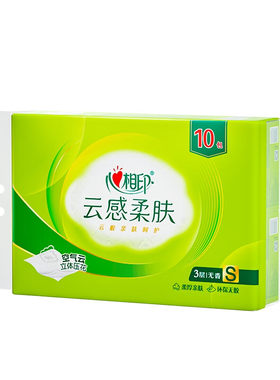 3层110抽亲肤无刺激压花面巾纸