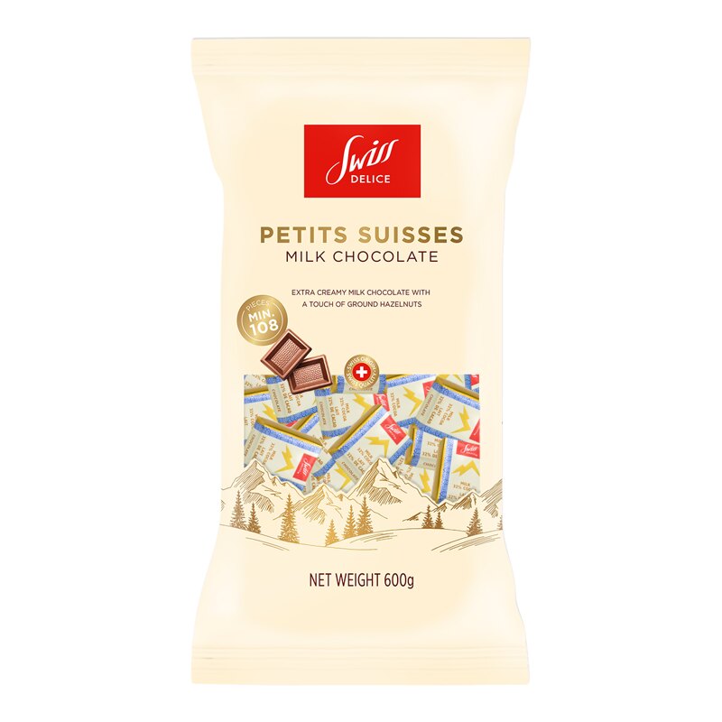SWISSDELICE牛奶巧克力600g袋装