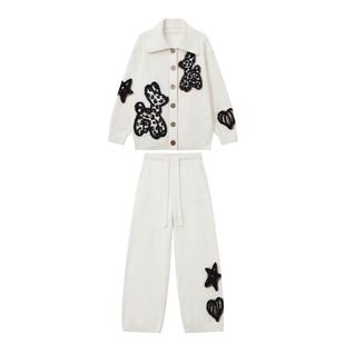 WildRooms家居服女款冬季时尚高级舒服加厚半边绒软绵绵睡衣套装