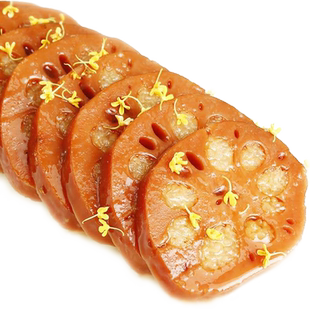 【最近日期】桂花糯米藕蜜汁新鲜莲藕1袋-10斤真空熟即食扬州特产