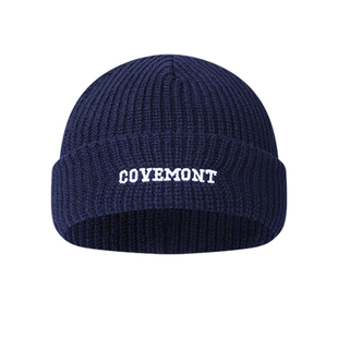 Covemont新款秋冬日系复古户外纯色百搭保暖海军帽针织冷帽瓜皮帽