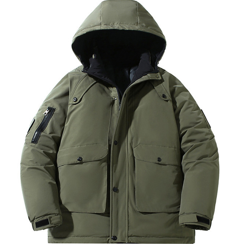 加大码羽绒棉服男加肥宽松棉衣