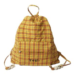 Tagi.Tanghulu《i》亚克力珍珠串珠可爱抽绳帆布包大容量双肩包