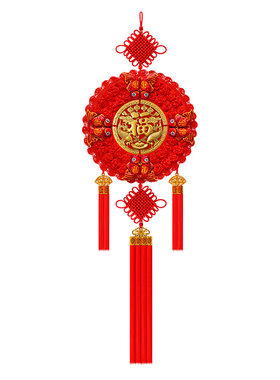 新款中国结挂件客厅大号福字中国结玄关乔迁平安结家居装饰墙壁挂