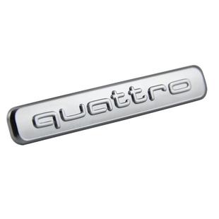 适用奥迪中控四驱标A3 A4L A5 A6 Q2 Q3 Q5内饰装饰贴quattro贴标