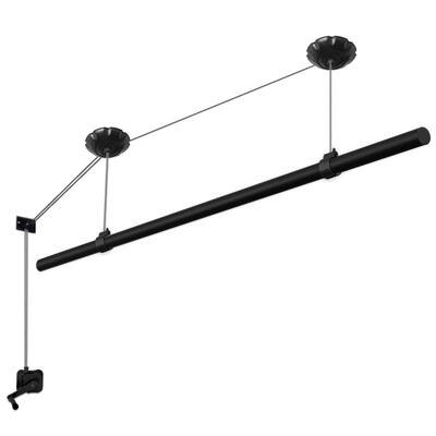 小阳台手摇升降晾衣架单杠小户型