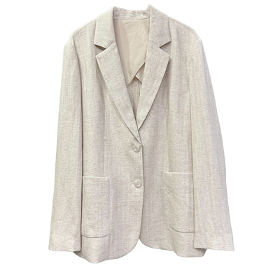 大厂出！宽松天丝亚麻西装外套