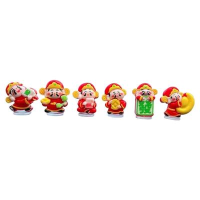 财神爷汽车摆件中控台屏幕趴趴车载车内装饰品2024新款爆款财神爷