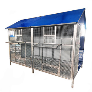 鸽舍鸽子笼定制鸽笼鸽棚信鸽放飞笼大型鸽笼养鸡鸟通用户外养殖笼