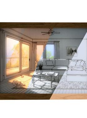 众盟灯光摆台简约风桌面摆件