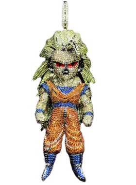 Mr.Bling超大满钻超级赛亚人吊坠