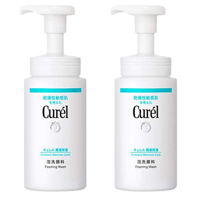 Curel珂润泡沫洁面洗面奶150mlx2瓶温和清洁sundrug保税