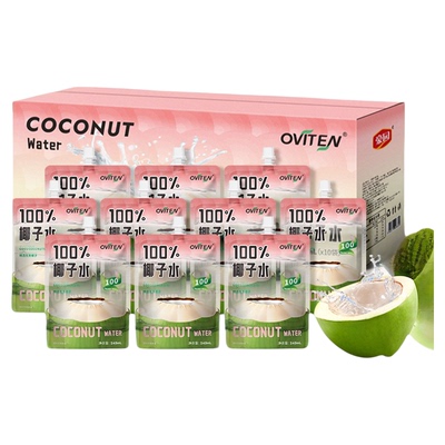 豪园100%椰子水245ml*10袋