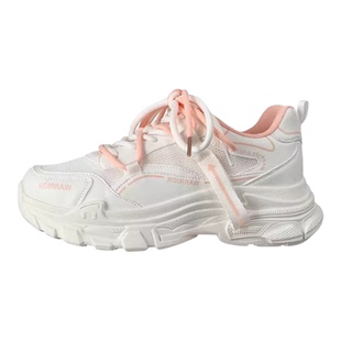 SHOEBOX百搭老爹鞋女ins潮春秋网面透气轻便厚底运动休闲鞋跑步鞋