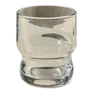 ins风胖胖玻璃杯家用创意小众透明喝水饮料早餐牛奶杯冷萃咖啡杯