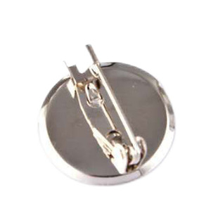 圆形别针胸针托盘圆盘领针托DIY手工发饰头饰别针扣底托材料配件