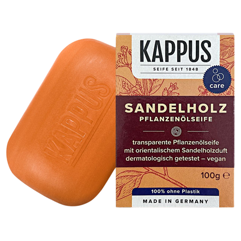 Kappus吉百事德国进口古典檀香植物洁颜皂温和植物滋润手工沐浴皂