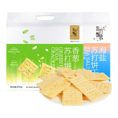 东方甄选海盐苏打饼干2袋装1600g